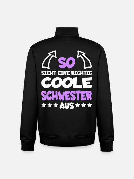 droitecoolsisterspreaddew1 - Sweat zippé unisexe en coton bio Stanley/Stella - noir
