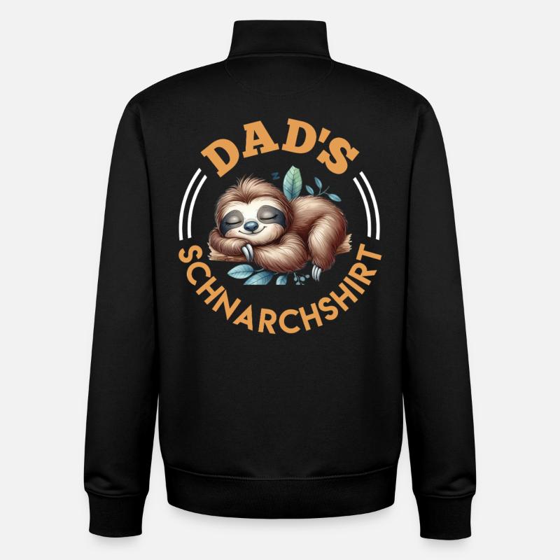 T-SHIRT ANTI-RONFLEMENT DE PAPA Drôle - Sweat zippé unisexe en coton bio Stanley/Stella - noir