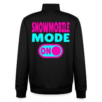 Snowmobile Mode ON - Unisex Organic Zip Sweatshirt von Stanley/Stella - Schwarz - Hinten - AI Model Male 185 light (185cm)