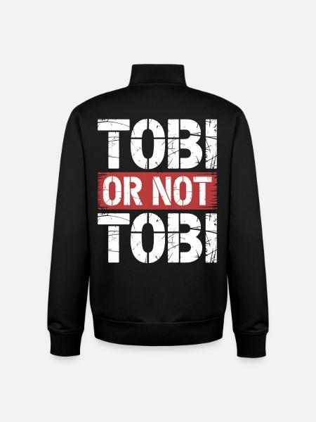 Tobi ou pas Tobi - Sweat zippé unisexe en coton bio Stanley/Stella - noir