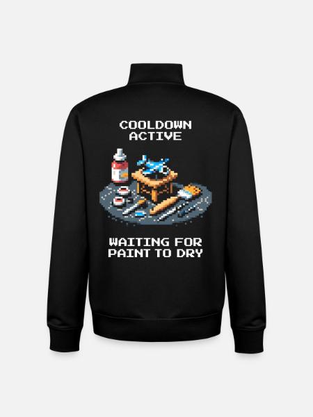 Cooldown: Paint Dries | Miniatures - Unisex Organic Zip Sweatshirt by Stanley/Stella - black