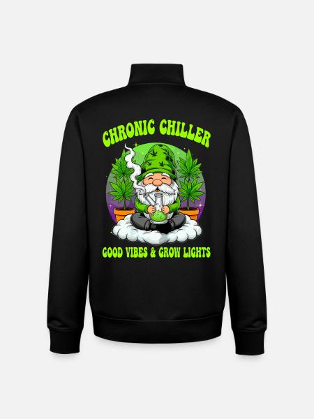 Cannabis Gnome - Bong Gnome 420 - Unisex Organic Zip Sweatshirt by Stanley/Stella - black