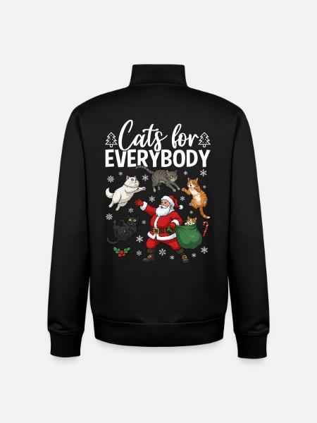 Cats For Everybody - Unisex Organic Zip Sweatshirt von Stanley/Stella - Schwarz
