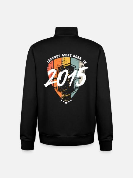 Anniversaire Guitare 2015 Guitariste - Sweat zippé unisexe en coton bio Stanley/Stella - noir