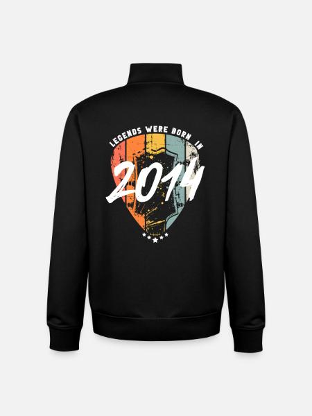 Birthday 2014 Guitarist Guitar - Unisex Organic Zip Sweatshirt by Stanley/Stella - black