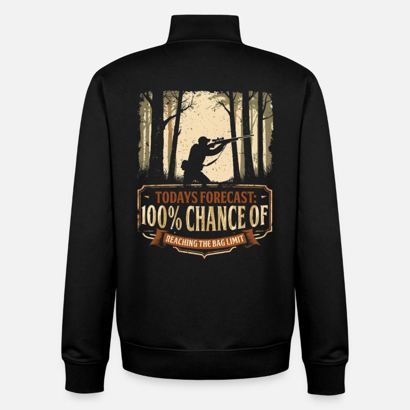 Chasseur d’écureuils Rat arboricole - Sweat zippé unisexe en coton bio Stanley/Stella - noir