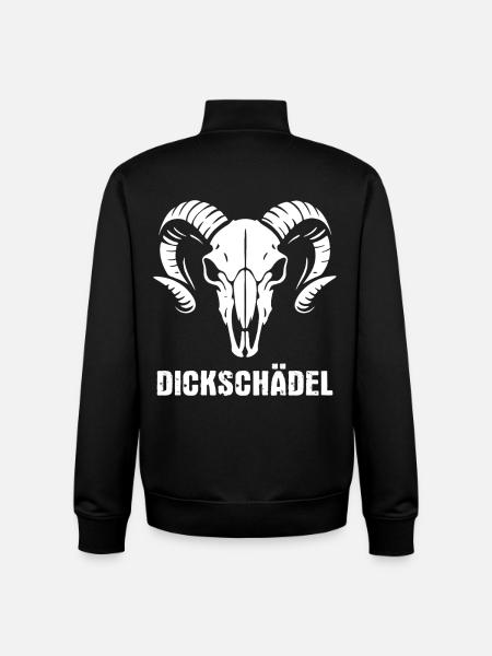 Widderkopf Schädel mit Hörnern - Dickschädel - Unisex Organic Zip Sweatshirt von Stanley/Stella - Schwarz