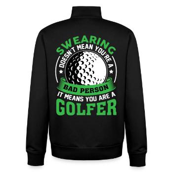 golfe - Sweat zippé unisexe en coton bio Stanley/Stella - noir - Dos - AI Model Male 185 light (185cm)