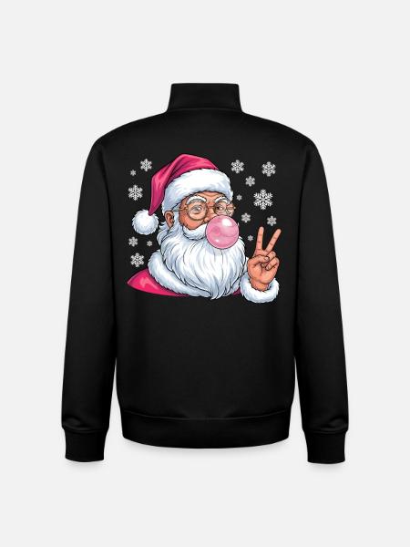 Weihnachtsmann Bubble Gum - Unisex Organic Zip Sweatshirt von Stanley/Stella - Schwarz