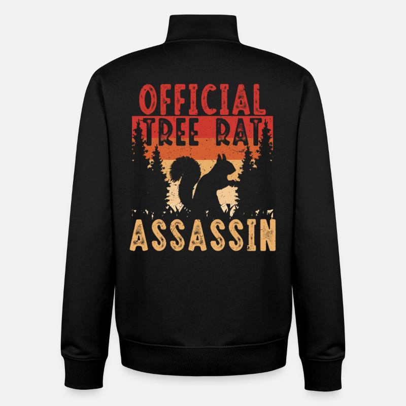 Eichhörnchenjäger Baumratte - Unisex Organic Zip Sweatshirt von Stanley/Stella - Schwarz