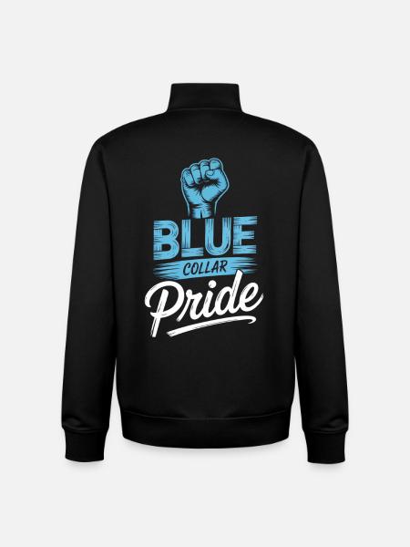 Blue Collar Arbeiter Handwerk Bauarbeiter - Unisex Organic Zip Sweatshirt von Stanley/Stella - Schwarz