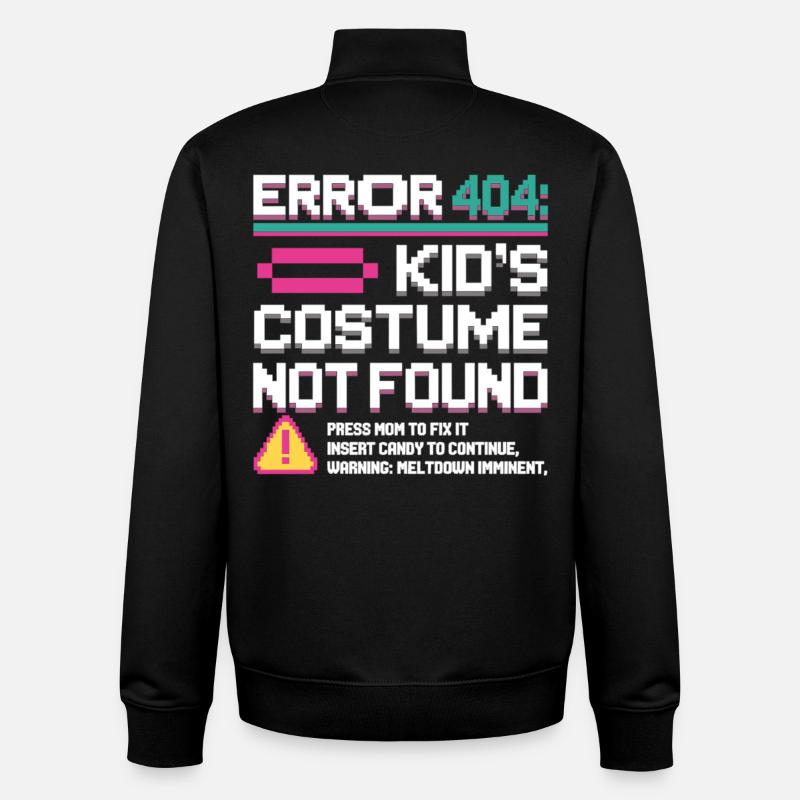 Erreur 404 Costume d’enfant introuvable - Sweat zippé unisexe en coton bio Stanley/Stella - noir