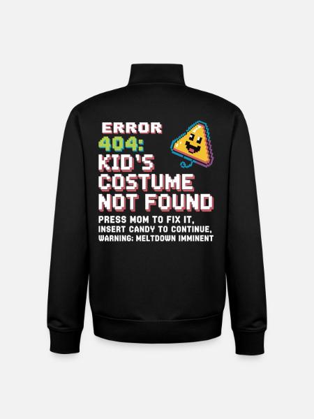 Error 404 Kinderkostüm nicht gefunden - Unisex Organic Zip Sweatshirt von Stanley/Stella - Schwarz