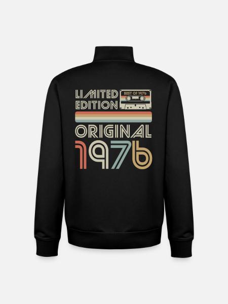 Limitierte Original 1976 Retro Kassette - Unisex Organic Zip Sweatshirt von Stanley/Stella - Schwarz