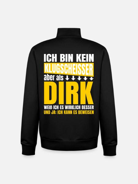 I'm not a smartass Dirk - Unisex Organic Zip Sweatshirt by Stanley/Stella - black