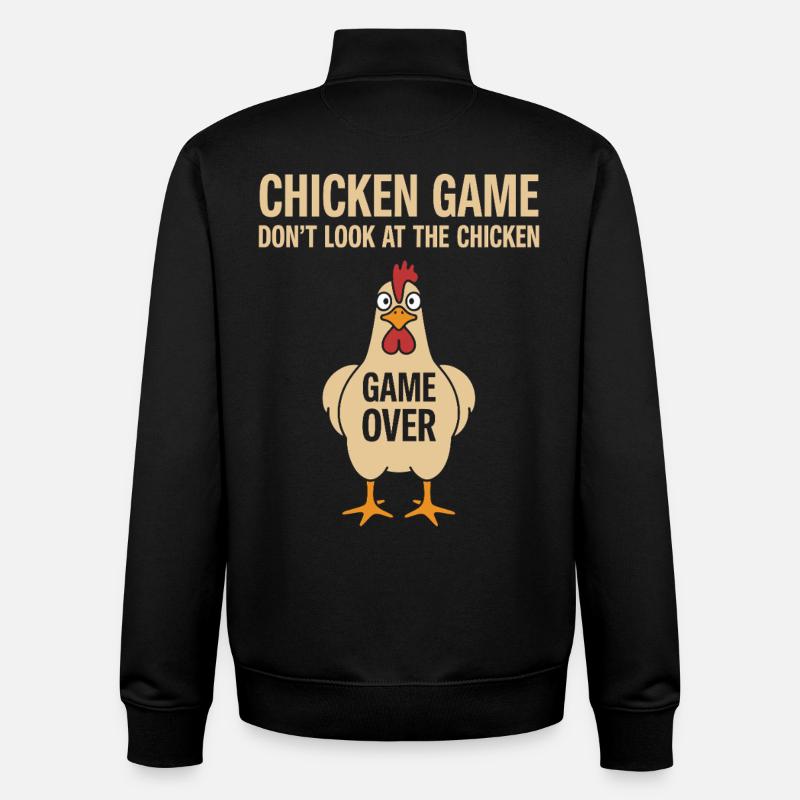 Game Theory Chickens Game - Unisex Organic Zip Sweatshirt by Stanley/Stella - black