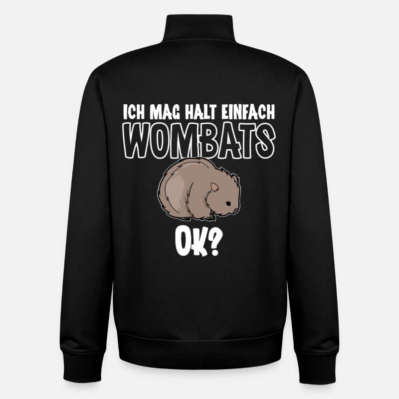 Wombat - Unisex Organic Zip Sweatshirt von Stanley/Stella - Schwarz