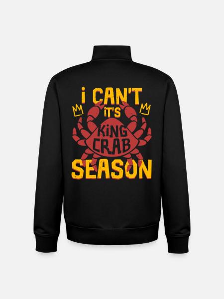 Alaska King Crab It's Crab Season - Unisex Organic Zip Sweatshirt by Stanley/Stella - black