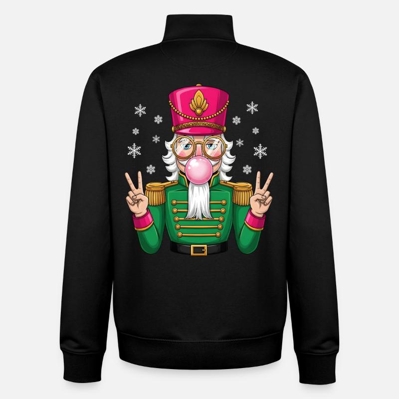 Nutcracker Bubble Gum - Unisex Organic Zip Sweatshirt von Stanley/Stella - Schwarz