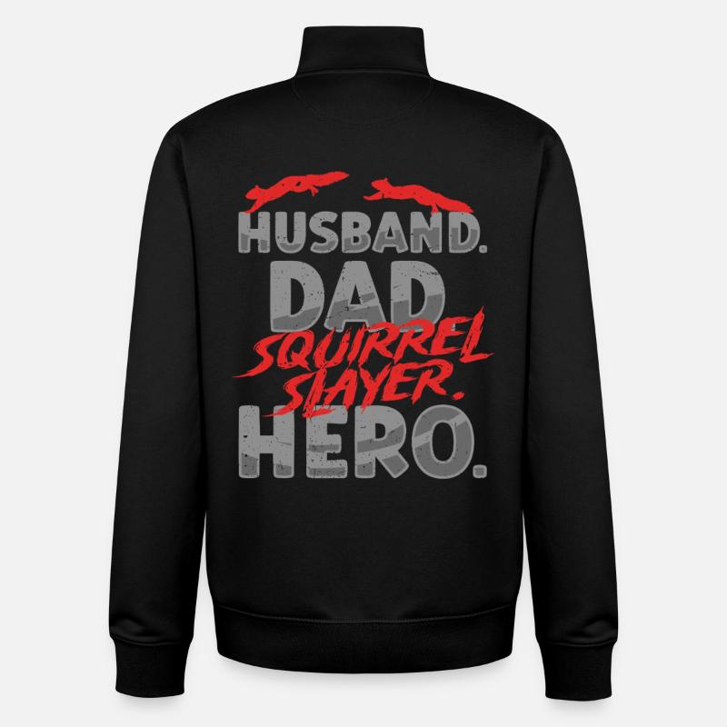 Eichhörnchenjäger Baumratte - Unisex Organic Zip Sweatshirt von Stanley/Stella - Schwarz