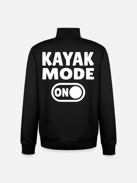 Mode kayak activé - Sweat zippé unisexe en coton bio Stanley/Stella - noir