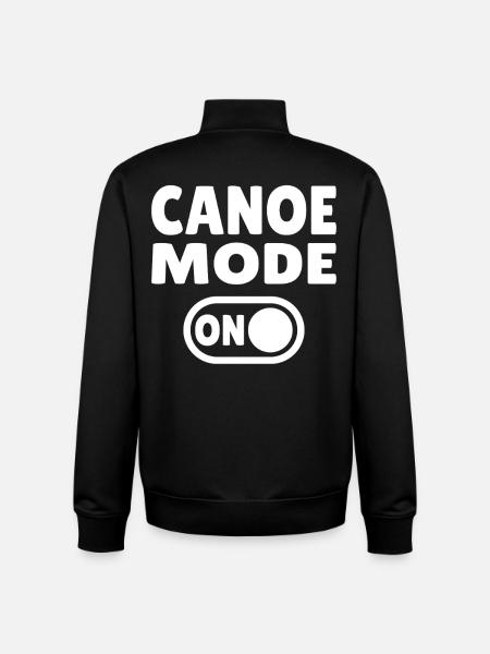 Mode canoë activé - Sweat zippé unisexe en coton bio Stanley/Stella - noir