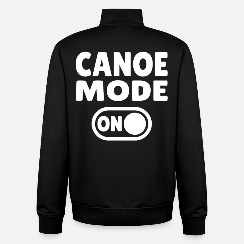 Mode canoë activé - Sweat zippé unisexe en coton bio Stanley/Stella - noir