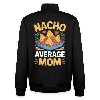 Nacho Maman Moyenne Drôle - Sweat zippé unisexe en coton bio Stanley/Stella - noir - Dos - AI Model Male 185 light (185cm)