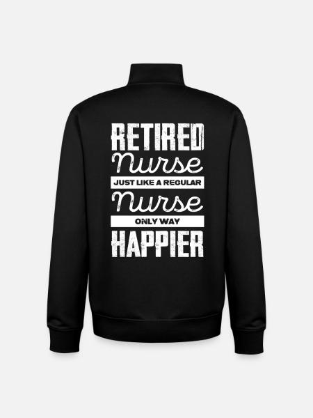Retirement Nurse Lucky Spell - Unisex Organic Zip Sweatshirt by Stanley/Stella - black