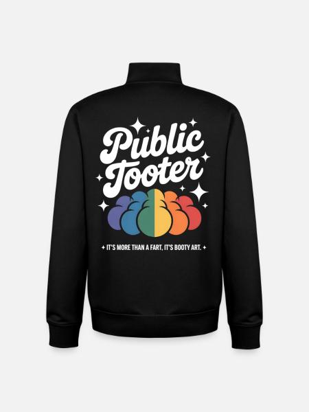 Buntes Poop Kunstwerk - Unisex Organic Zip Sweatshirt von Stanley/Stella - Schwarz