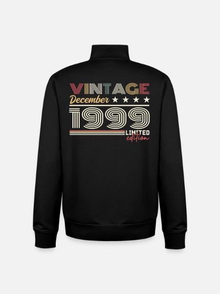 December 1999 Gift - Unisex Organic Zip Sweatshirt by Stanley/Stella - black