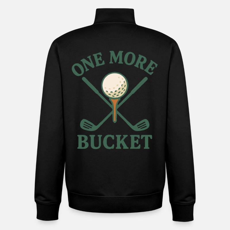 Ein weiterer Eimer Golfschläger Fun Design - Unisex Organic Zip Sweatshirt von Stanley/Stella - Schwarz