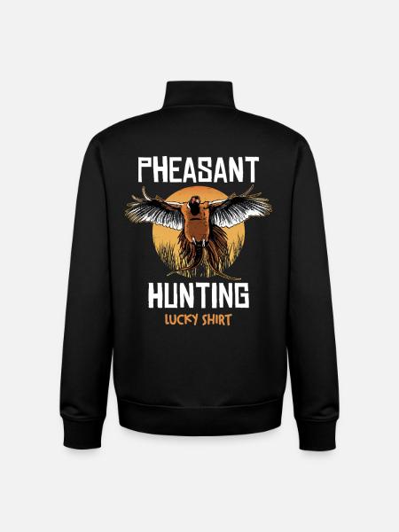 Pheasant Hunt Sunrise - Unisex Organic Zip Sweatshirt by Stanley/Stella - black