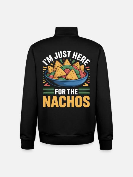 Tortilla Taco Nachos mexicains - Sweat zippé unisexe en coton bio Stanley/Stella - noir