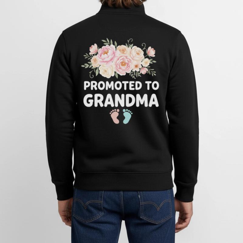 Werdender Oma loading zukünftige Großmutter Unisex Organic Zip Sweatshirt von Stanley/Stella