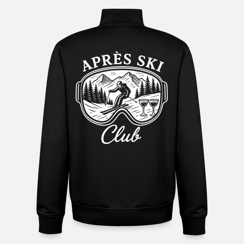Après Ski Club - Unisex Organic Zip Sweatshirt von Stanley/Stella - Schwarz