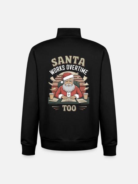 Office Humor Christmas - Unisex Organic Zip Sweatshirt by Stanley/Stella - black