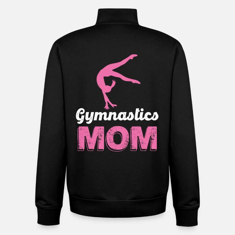 Gymnastics Mom Silhouette - Unisex Organic Zip Sweatshirt von Stanley/Stella - Schwarz