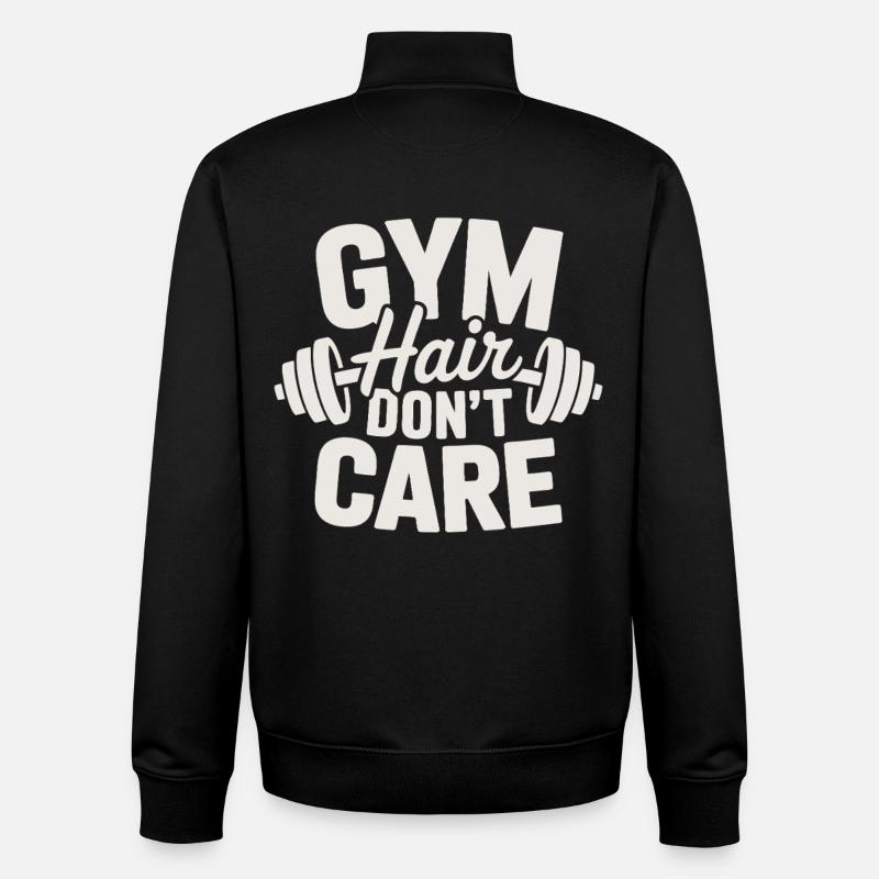 Gymnase - Sweat zippé unisexe en coton bio Stanley/Stella - noir