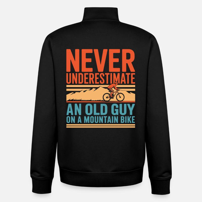 VTT - Sweat zippé unisexe en coton bio Stanley/Stella - noir