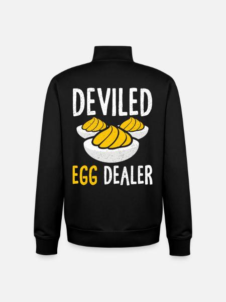 Stuffed Eggs Deviled Eggs Thanskgiving - Unisex Organic Zip Sweatshirt by Stanley/Stella - black