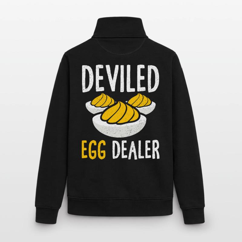 Stuffed Eggs Deviled Eggs Thanskgiving Unisex Organic Zip Sweatshirt by Stanley/Stella