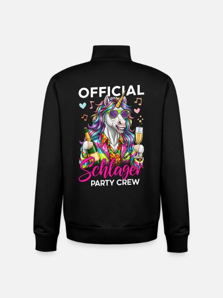 Official Schlager Party Crew - Unisex Organic Zip Sweatshirt by Stanley/Stella - black