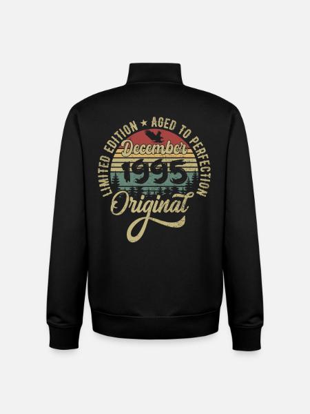 December 1995 - Legend since December 1995 - Unisex Organic Zip Sweatshirt by Stanley/Stella - black