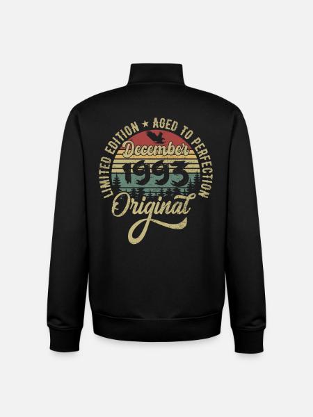 December 1993 - Legend since December 1993 - Unisex Organic Zip Sweatshirt by Stanley/Stella - black
