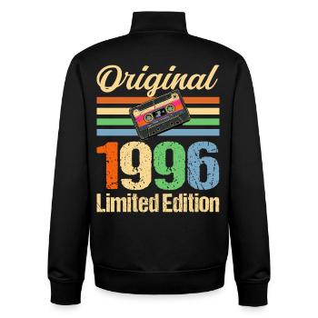 30e anniversaire 1996 - Sweat zippé unisexe en coton bio Stanley/Stella - noir - Dos - AI Model Male 185 light (185cm)