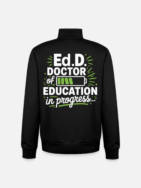 Doctorate of Education in progress - Unisex Organic Zip Sweatshirt by Stanley/Stella - black