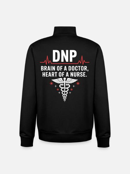 DNP Brain Heart Caregiver - Unisex Organic Zip Sweatshirt by Stanley/Stella - black