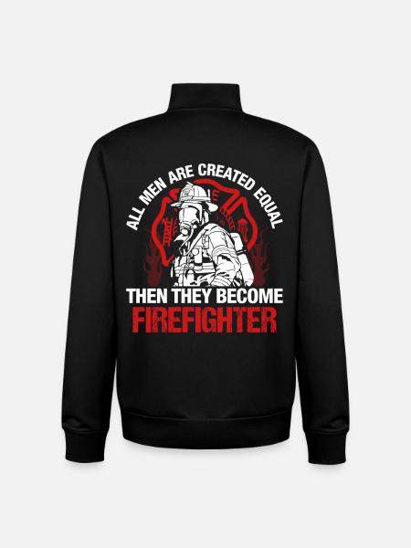 Fire brigade - Unisex Organic Zip Sweatshirt by Stanley/Stella - black