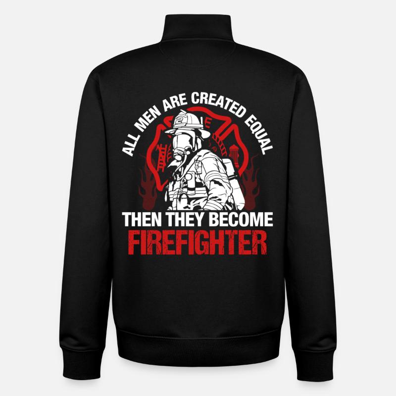 Fire brigade - Unisex Organic Zip Sweatshirt by Stanley/Stella - black
